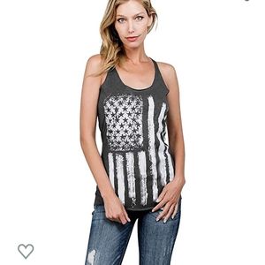 American flag tank